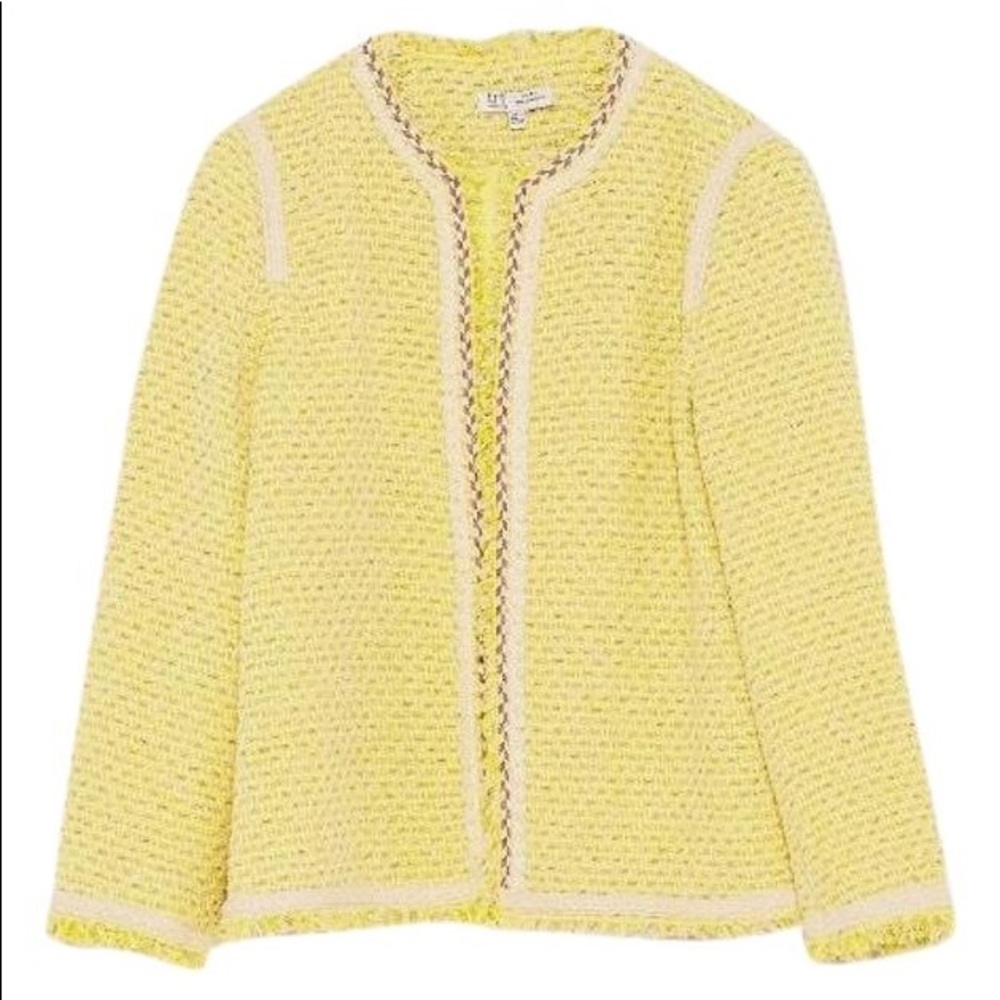 Zara Yellow Tweed Jacket